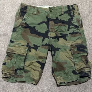 Kids Camouflage Cargo Shorts